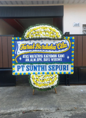 Papan Bunga Duka di Nyangkowek